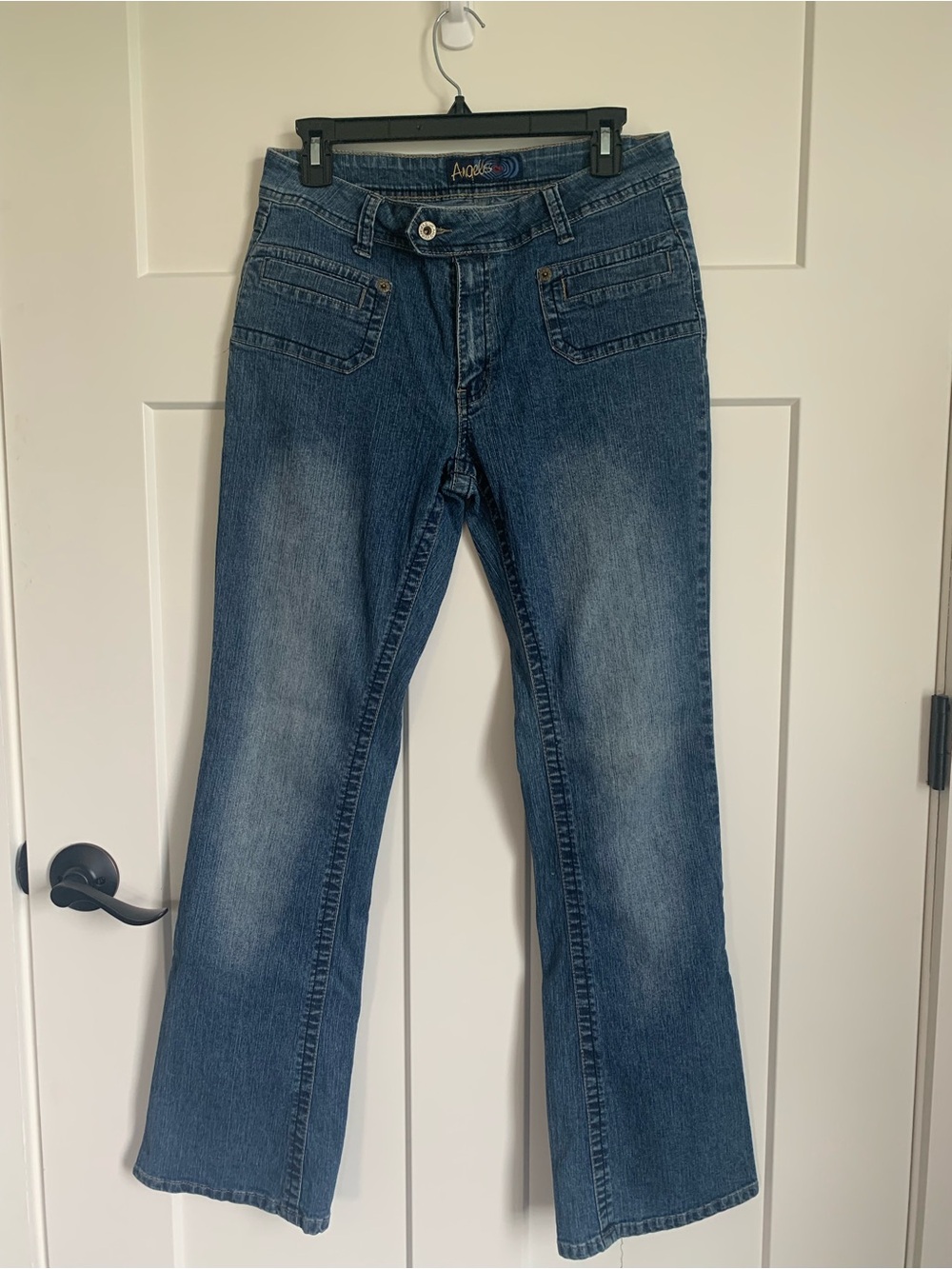Y2K Angels Boot Cut Blue Jeans Sz 10 - Picture 12 of 12